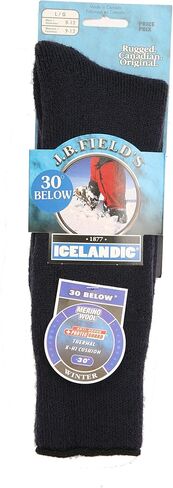 3 PAIR -30 BELOW THERMAL WINTER SOCKS (MERINO WOOL) (X-Large (13-16 Shoe), Navy) in Saudi Arabia