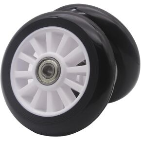 100mm Scooter Wheels - 100mm Pro Kick Scooter Wheels Replacement Pair-Plastic Core 100mm Scooter Wheels for Razor Fuzion Scooters (2)