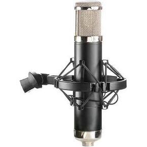 Apex Apex460B Large Diaphragm Multi-Pattern Tube Studio Condenser Microphone with Omnidirectional, Cardioid, Figure-8 Patterns, Shock Mount Clip