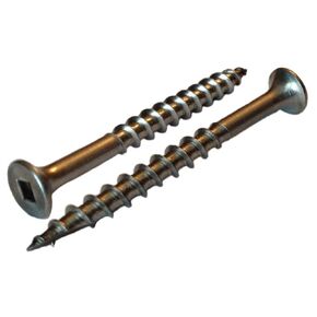 #8 x 2" Type 316 Marine Grade Stainless Steel Deck Screws, Square Drive, Quantity 50 by Marine Bolt Supply