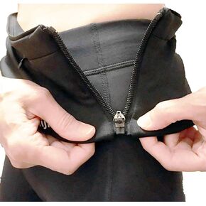 Momiji Innovations 2023- Side Zip ON Running Waist Belt - Men Women Wide Pocket Opening Large Capacity Zip-On No Bounce Chafing Buckle Free Reflective Light Machine Washable Water Resistance Zipper