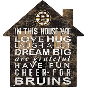 Fan Creations NHL Boston Bruins Unisex Bruins House Sign, Team Color, 12 inch