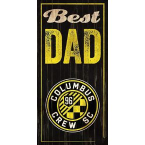 Fan Creations MLS Columbus Crew Unisex Columbus Crew Best Dad, Team Color, 6 x 12