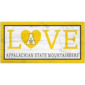 Fan Creations NCAA Appalachian State Mountaineers Unisex Appalachian State Love Sign, Team Color, 6 x 12