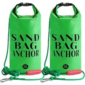 500D Sand Anchor for Small Boats,2 in 1 PWC Jet Ski Anchor Kit with Adjustable Buoy,Waterproof Dry Bag for Jet Ski, Kayak, Boat, Watercraft and Canoe