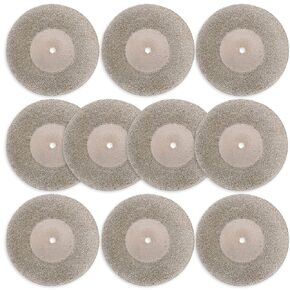 Eagles Diamond Grinding/Cutting Wheel, 50mm 1.9 inch (10pcs Discs+2shank), Blade Wheel Disc Rotary Tool for Dremel