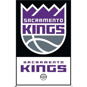 Trends International NBA Sacramento Kings - Logo 21 Wall Poster, 14.725" x 22.375", Barnwood Framed Version