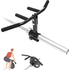 T Bar Row Attachment Multi-Grip: T Bar Row Multi-Grip Handle Bar Attachment for Olympic Barbell Bar & Standard Bar Strength Workout Training