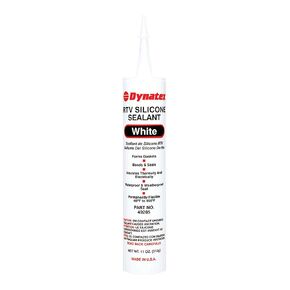 143387 Industrial Grade Silicone Sealant, White, Marine Caulk, 300ml Cartridge - Bonds, Seals, Protects - Waterproof, Weatherproof, Thermally and Electrically Insulating, Permanently Flexible