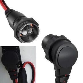 1865120 MKR-28 Freshwater and Saltwater Trolling Motor Plug and Receptacle Marine Battery Accessory
