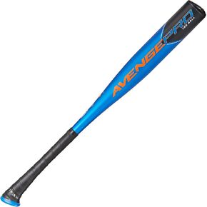 مضرب كرة Ax Bat 2023 Avenge Pro USABat، قطعة واحدة من خليط معدني، أزرق/أسود/برتقالي