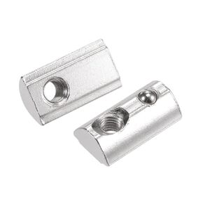 uxcell M5 T Slot Nuts Roll in Spring T-nut with Ball Carbon Steel for 3030 Series Aluminum Extrusion Profile Rail with 8mm Slot 30Pcs