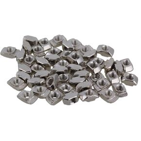 Drop in Type 20 Series M4 Thread T-slot Nuts 10x6x4mm (Pack of 50)