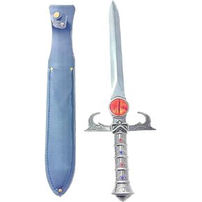 16'' Mingshao The Sword of Omens The Deluxe Thunder on Cats The Lion Replica Blade with Plastic Scabbard Silver