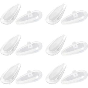 6 Pairs Replacement Nose Pads Nose Pieces for Oakley Tincup OX3184 | Tincup Carbon OX5094 | Deadbolt OO6046 | Savitar OO6047 | Conductor 6 OO4106 | Conductor 8 OO4107 Sunglasses | Eyeglasses
