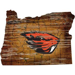 Fan Creations NCAA Oregon State Beavers Unisex Oregon State Mini Roadmap State Sign, Team Color, 12 inch
