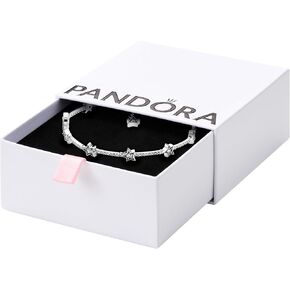 Pandora Celestial Stars Bracelet - Sterling Silver & Cubic Zirconia Bracelet for Women - Gift for Her, With Gift Box
