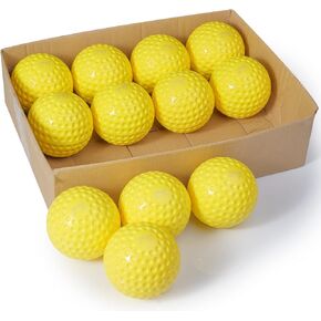 12-Inch Sting-Free Dimpled Training Softballs for 6902BHA and 6902BH Soft Toss Machine, 6.57 oz/pcs, by The Dozen