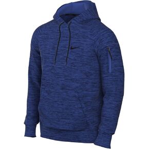 Nike Therma Men's Therma-FIT Hooded Fitness Pullover (US, Alpha, Large, Regular, Regular, Blue Void/Royal)