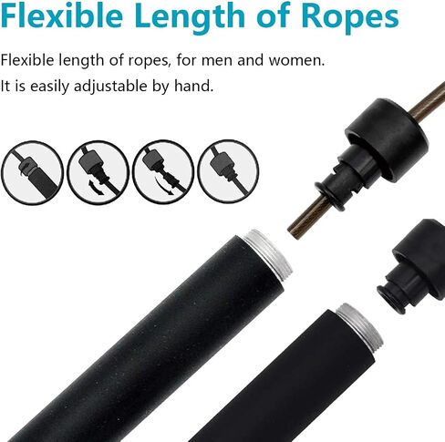 Jump Rope, Jumprope for Fitness Premium Quality Tangle-Free, Adjustable 10 ft, Lightweight Jump Rope for Women, Men and Kids. Skipping Rope for Workout Fitness, Lightweight PVC Skipping Rope in Saudi Arabia