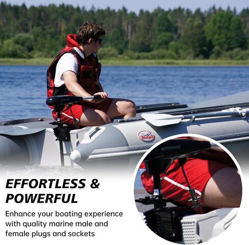 Aogled Trolling Motor Plug,12V 10 Gauge 2 Wire Trolling Motor Plug and Receptacle Compatible with Marine Boat Kayak, Waterproof Male Female Trolling Motor Wire Kit Connector Quick Connect Socket in Saudi Arabia