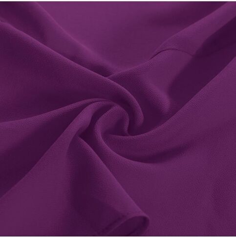 سترة نسائية من Kate Kasin مصنوعة من الشيفون بربطة أمامية وأكمام طويلة مكشكشة ورقبة على شكل حرف V بوليرو لفساتين الصيف in Kuwait