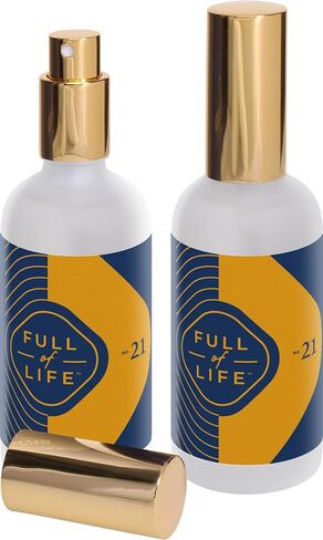 تراب - رقم 21 عنبر وبرغموت - 3.4 أونصة. رذاذ عطري (عبوة من عبوتين) - عطر منزلي عطري مع روائح ترابية من البرغموت العطري والعنبر الدافئ وأخشاب الكشمير in Kuwait