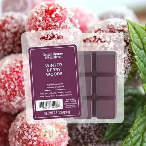Better Homes and Gardens Scented Wax Cubes 2.5oz 2-Pack (Winter Berry Woods) in Saudi Arabia