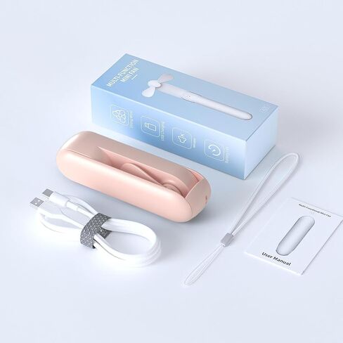 Foldable Handheld Fan Pink-3, 1 in Saudi Arabia