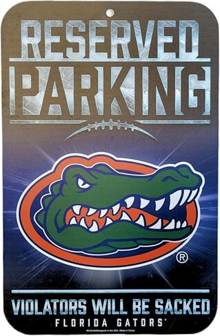 Wincraft NCAA Florida Gators Reserved Parking Sign, 11" x 17" in Saudi Arabia