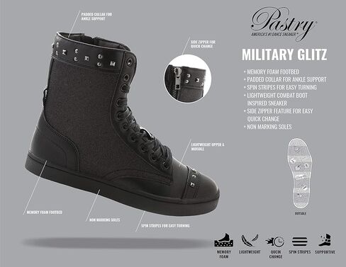 حذاء رياضي للرقص للبالغين من Pastry Military Glitz in Kuwait