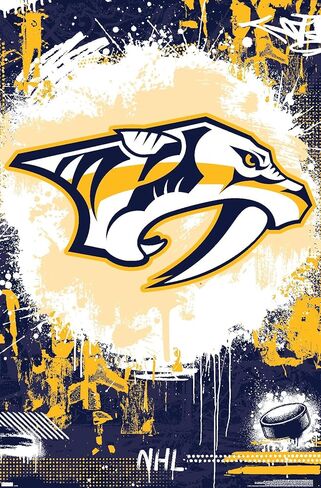 Trends International NHL Nashville Predators - ملصق حائط بشعار الحد الأقصى 23 in Saudi Arabia