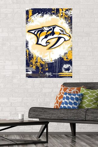 Trends International NHL Nashville Predators - ملصق حائط بشعار الحد الأقصى 23 in Saudi Arabia