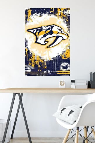 Trends International NHL Nashville Predators - ملصق حائط بشعار الحد الأقصى 23 in Saudi Arabia