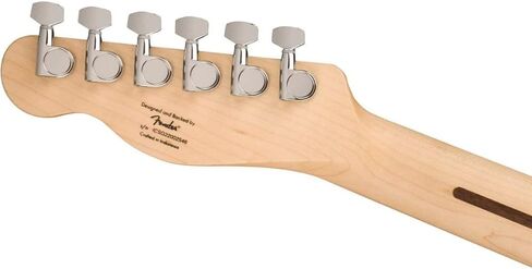 جيتار كهربائي Squire Sonic Telecaster، أسود، حزمة لوحة أصابع خشب القيقب مع حزام جيتار يحمل شعار Fender باللون الأسود و12 قطعة من قطع السيليلويد من Fender in Saudi Arabia