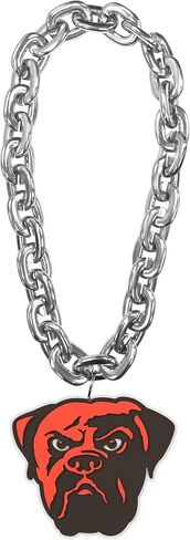 Aminco NFL Cleveland Browns Dawg Team Fan Chain, Silver in Saudi Arabia
