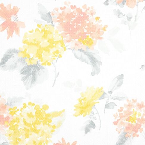 سجادة مطبخ مقاومة للماء من Martha Stewart Amber Floral Daisy Stripe Reverisble، أصفر/مرجاني، 20 بوصة × 39 بوصة in Saudi Arabia