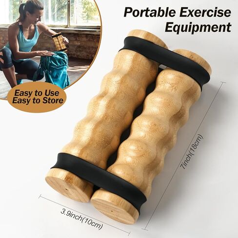 تمرين ريب ستيك - تدريب المقاومة والقوة، جهاز ريب ستيك لتمرين الجزء العلوي من الجسم، صالة الألعاب الرياضية المنزلية، أشرطة مقاومة قابلة للتعديل بمقابض خشبية، معدات تمارين محمولة، صديقة للمفاصل in Kuwait