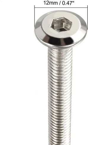 مسامير أثاث Uxcell M6x45mm مسامير مقبس سداسية من الفولاذ الكربوني 8 قطع in Saudi Arabia