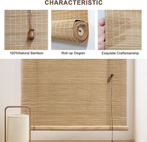Custom Size Bamboo Blinds for Interior Windows,Bamboo Window Shades,Bamboo Blinds for Outdoor Patio,Bamboo Blinds,Bamboo Shades,Hand Weave Easy to Install for Decks, Porches, Backyards in Saudi Arabia