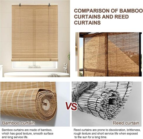 Custom Size Bamboo Blinds for Interior Windows,Bamboo Window Shades,Bamboo Blinds for Outdoor Patio,Bamboo Blinds,Bamboo Shades,Hand Weave Easy to Install for Decks, Porches, Backyards in Saudi Arabia