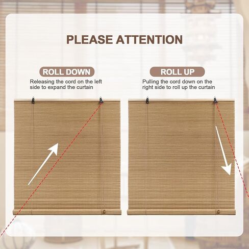 Custom Size Bamboo Blinds for Interior Windows,Bamboo Window Shades,Bamboo Blinds for Outdoor Patio,Bamboo Blinds,Bamboo Shades,Hand Weave Easy to Install for Decks, Porches, Backyards in Saudi Arabia