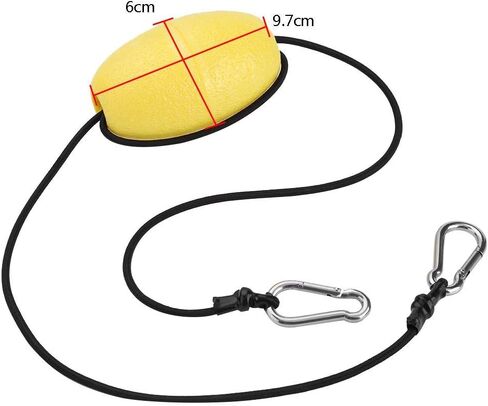 Float Rope for Kayak Tow Line, Anchor Marker Buoy, Kayak Float Drift Anchor Tow Nylon Rope Tow Line with EVA Buoy 304 Stainless Steel Clips Accessory in Saudi Arabia
