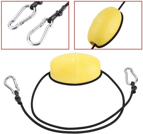 Float Rope for Kayak Tow Line, Anchor Marker Buoy, Kayak Float Drift Anchor Tow Nylon Rope Tow Line with EVA Buoy 304 Stainless Steel Clips Accessory in Saudi Arabia
