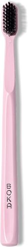Boka Classic Manual Toothbrush with Extra Soft Activated-Charcoal, Tapered Bristles, Bioplastic Handle That Includes Travel Cap, Dentist-Approved, Great for Adults and Kids, Pink (Pack of 1) in Saudi Arabia