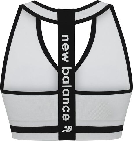New Balance Seamless Wirefree V-Neck, T-back Racer Sports Bra with Allover Texture in Saudi Arabia