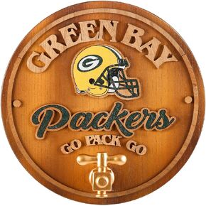 FOCO Green Bay Packers NFL Keg Tap Sign