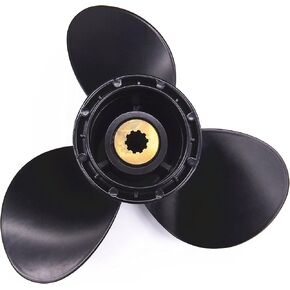 SouthMarine Boat Engine 58100-93723-019 58100-93763 Aluminum Alloy Propeller 9 1/4x9 for Suzuki 9.9HP 15HP DT DF 9.9HP 15HP 20HP Outboard Motors 9 1/4 x 9