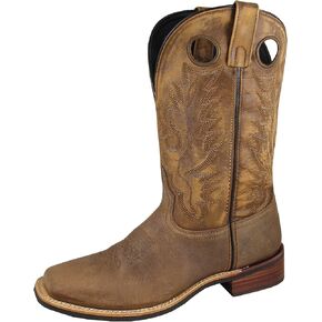 Smoky Mountain Boots | Mesa Series | Youth Western Boot | Square Toe | Durable Leather | Rubber Sole & Western Heel | Man-Made Lining