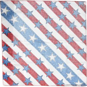 Top Performance American Denim Dog Grooming Bandana, 22" x 22"